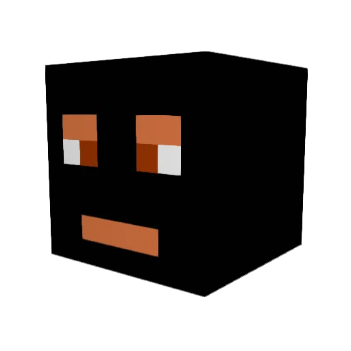 phloe Minecraft avatar head, 3D render