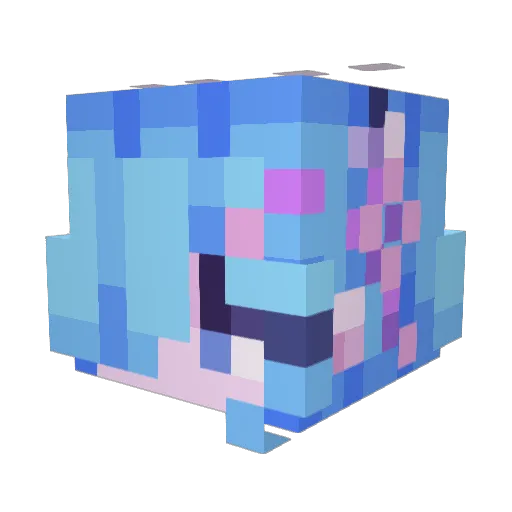 phlorb Minecraft avatar head, 3D render