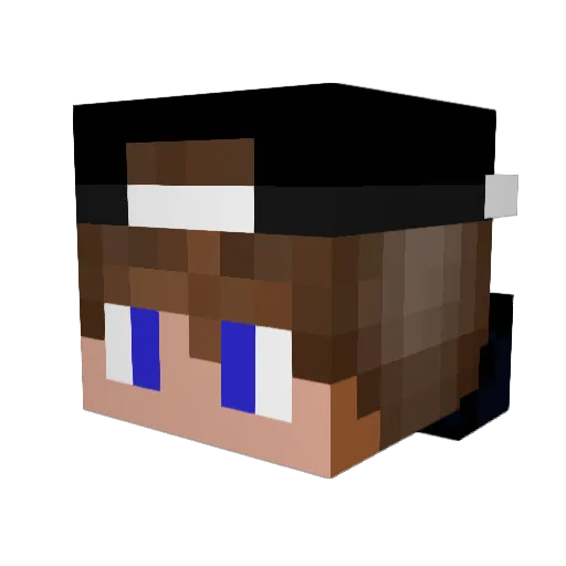phmisterio Minecraft avatar head, 3D render