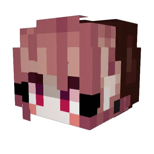 phobiaofyou Minecraft avatar head, 3D render