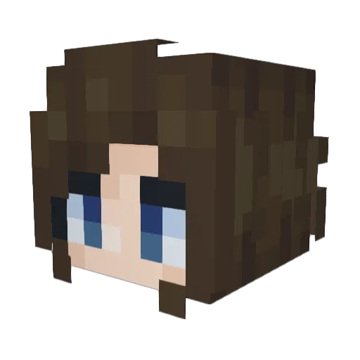 phobiawa Minecraft avatar head, 3D render