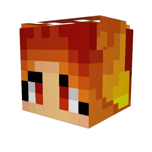 phoenix0077 Minecraft avatar head, 3D render