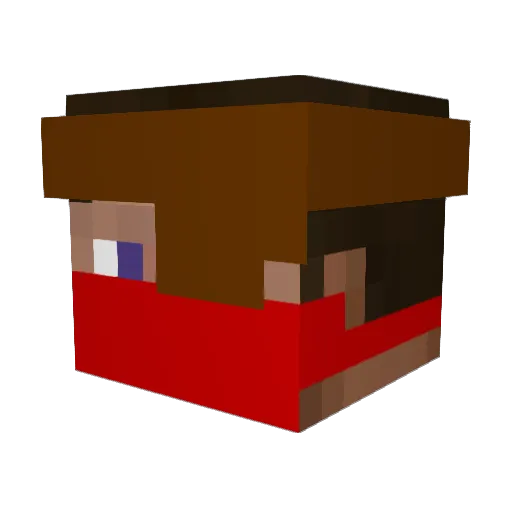 phoenix665 Minecraft avatar head, 3D render