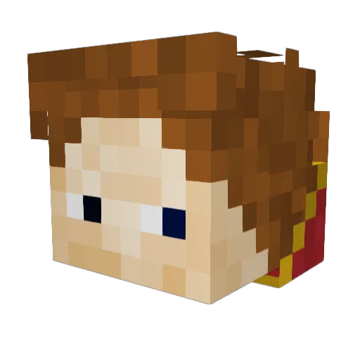 phoenix_11 Minecraft avatar head, 3D render