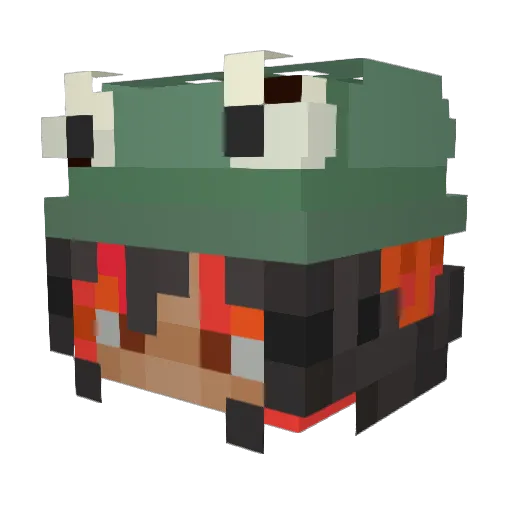 phoenix_fighter1 Minecraft avatar head, 3D render
