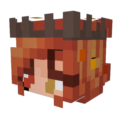 phoenix_fyr3 Minecraft avatar head, 3D render