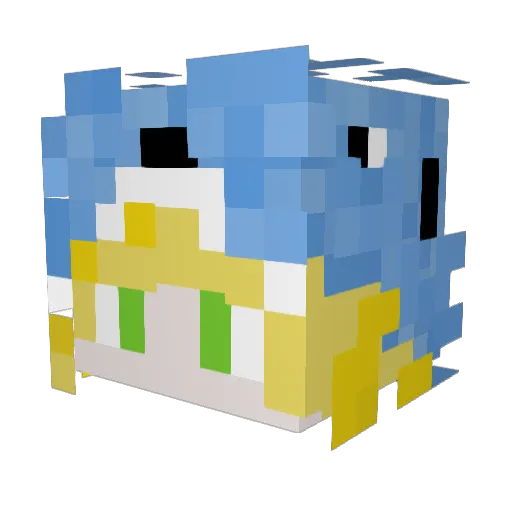 phoenix_genie Minecraft avatar head, 3D render