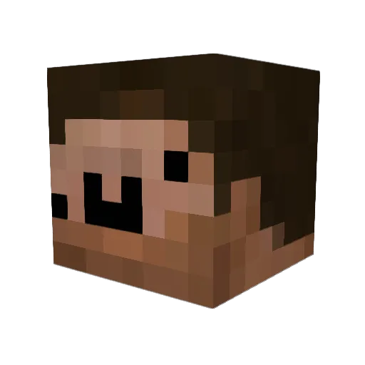 phoenixpham Minecraft avatar head, 3D render