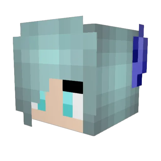 phoenixtalonhawk Minecraft avatar head, 3D render