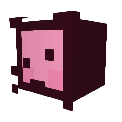 phonemixer Minecraft avatar head, 3D render