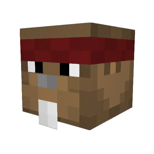 phonenumber Minecraft avatar head, 3D render