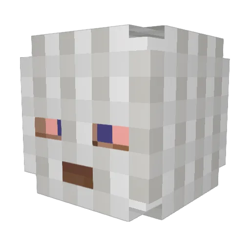 phonoure Minecraft avatar head, 3D render