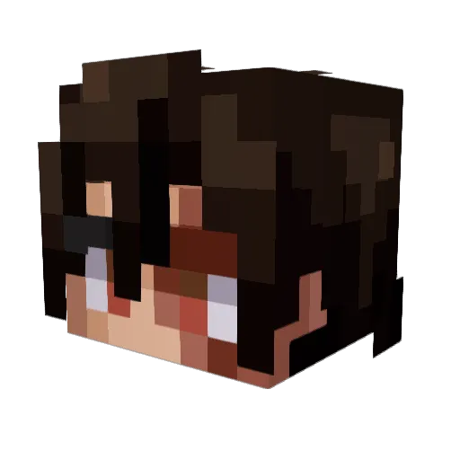 phonxu Minecraft avatar head, 3D render