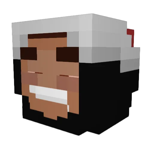 phonydahomie Minecraft avatar head, 3D render