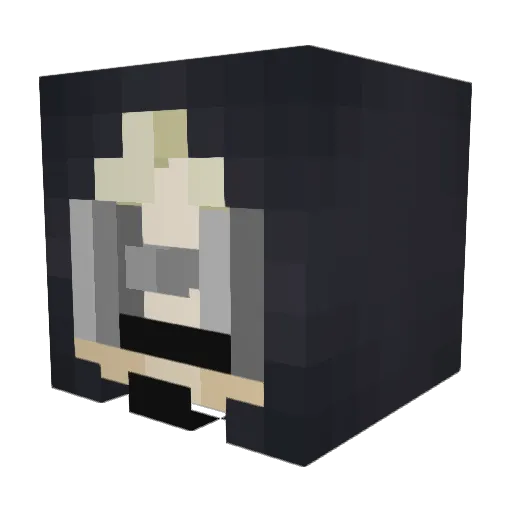 phooqly Minecraft avatar head, 3D render
