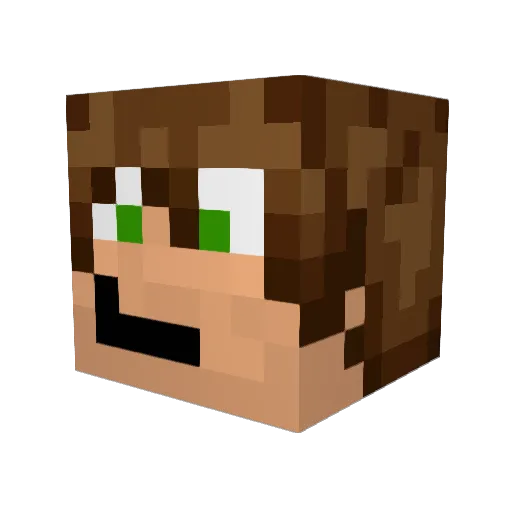 phosphorussulfur Minecraft avatar head, 3D render