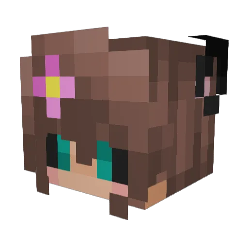 phot0ns Minecraft avatar head, 3D render