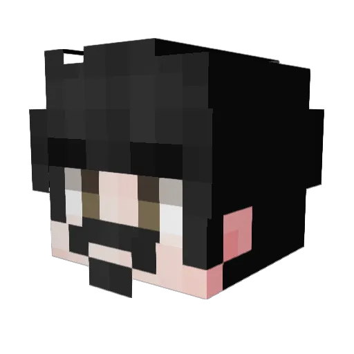 photo1234 Minecraft avatar head, 3D render