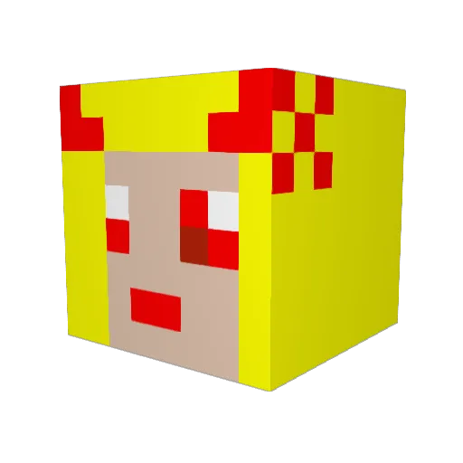 photor321 Minecraft avatar head, 3D render