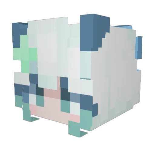 phphos Minecraft avatar head, 3D render