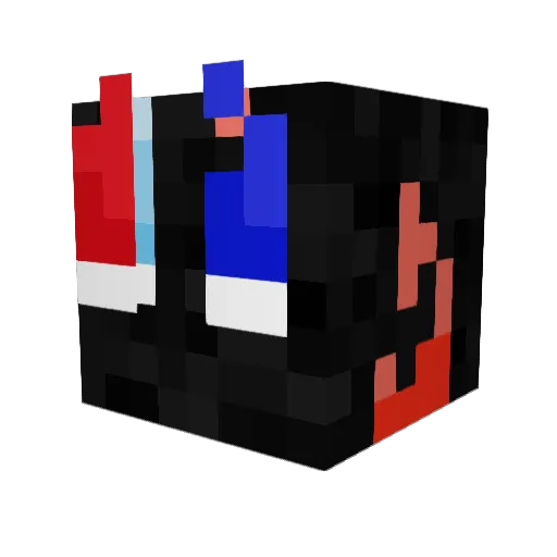 phqntm Minecraft avatar head, 3D render