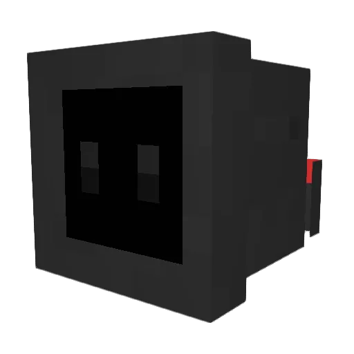 phradee Minecraft avatar head, 3D render