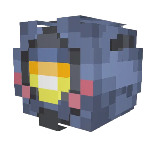 phreatomagmatic Minecraft avatar head, 3D render