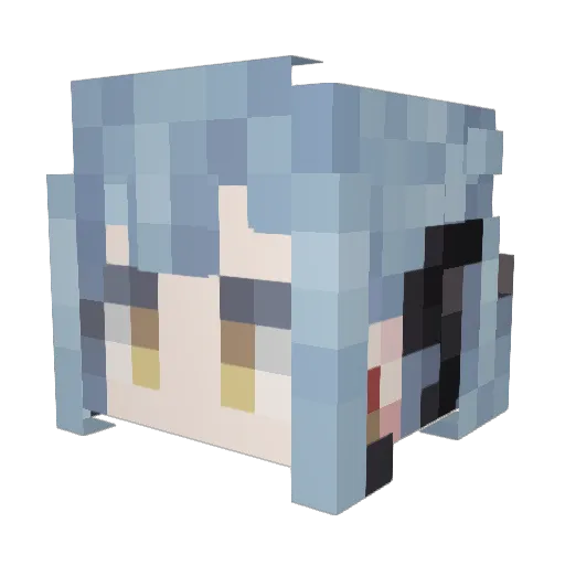 phreshgirlswag Minecraft avatar head, 3D render