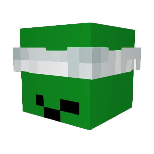 phrigerator Minecraft avatar head, 3D render
