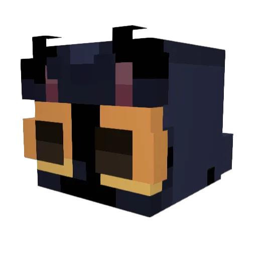 phrogertman Minecraft avatar head, 3D render
