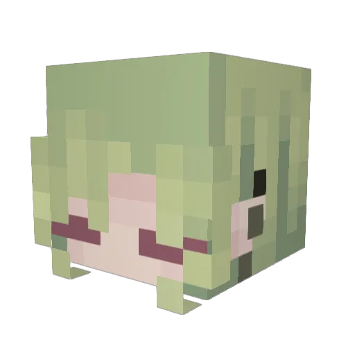phrogfish Minecraft avatar head, 3D render