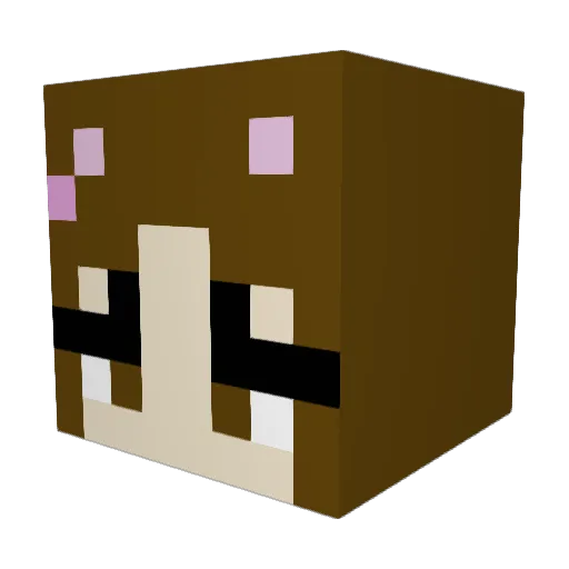 phroggie Minecraft avatar head, 3D render