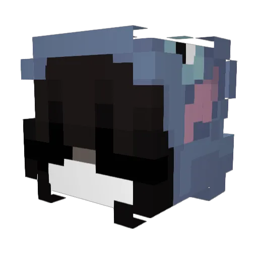 phrogoo Minecraft avatar head, 3D render