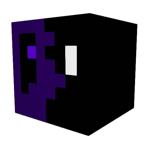 phrop Minecraft avatar head, 3D render