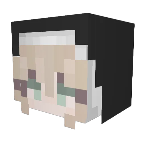 phroqs Minecraft avatar head, 3D render