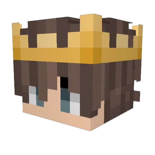 phrus Minecraft avatar head, 3D render