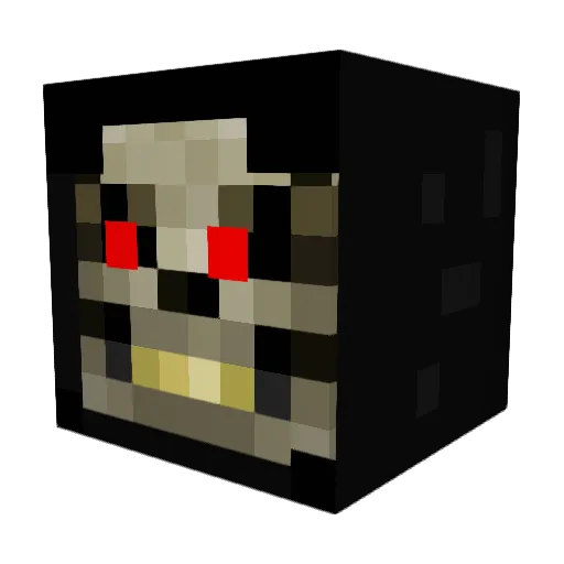 phschaad Minecraft avatar head, 3D render