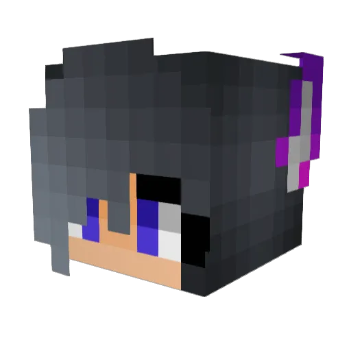 phsynix Minecraft avatar head, 3D render
