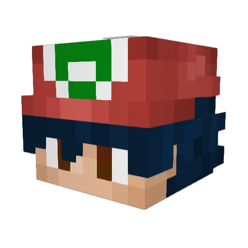 phua777 Minecraft avatar head, 3D render