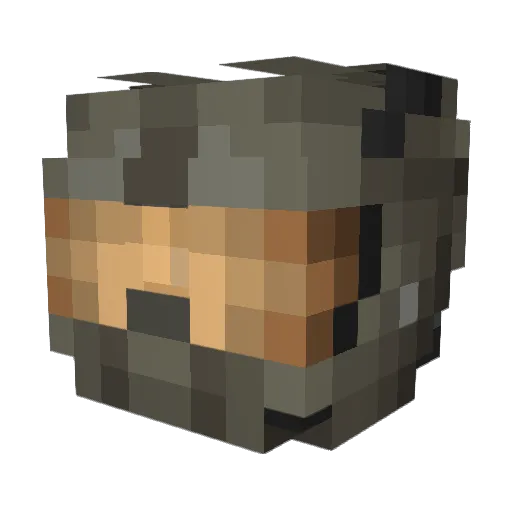 phuggy Minecraft avatar head, 3D render