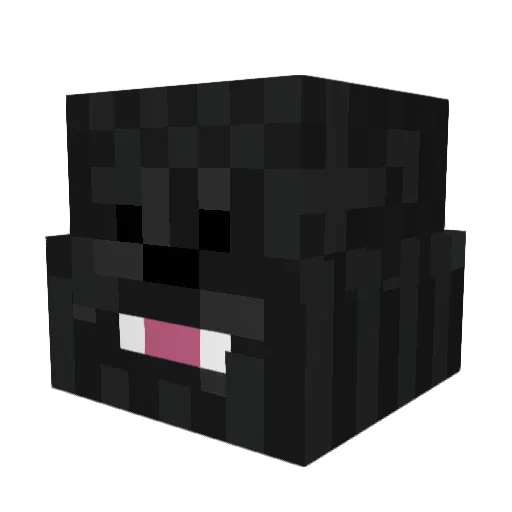 phugly Minecraft avatar head, 3D render