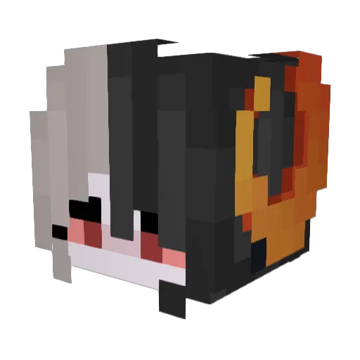 phuh Minecraft avatar head, 3D render