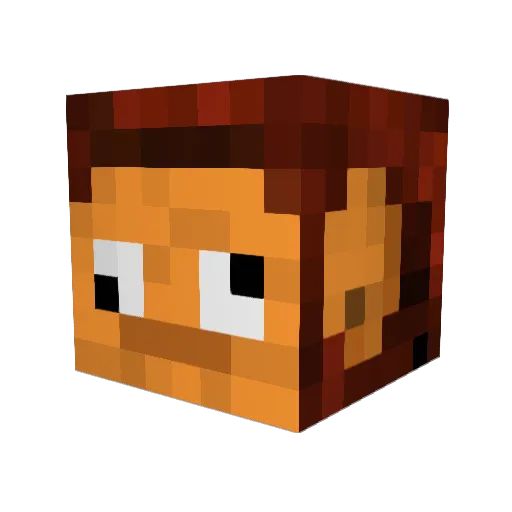 phumkie Minecraft avatar head, 3D render