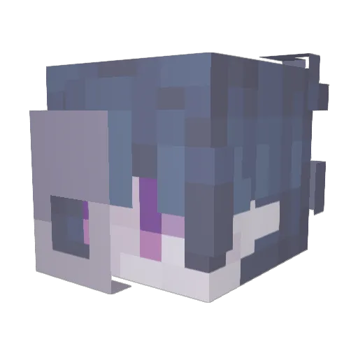 phundays Minecraft avatar head, 3D render