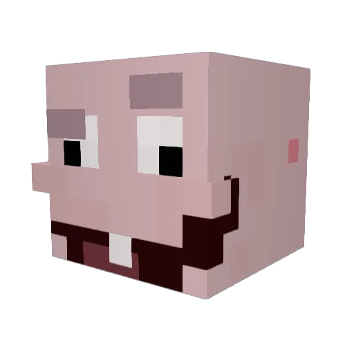phunggz Minecraft avatar head, 3D render