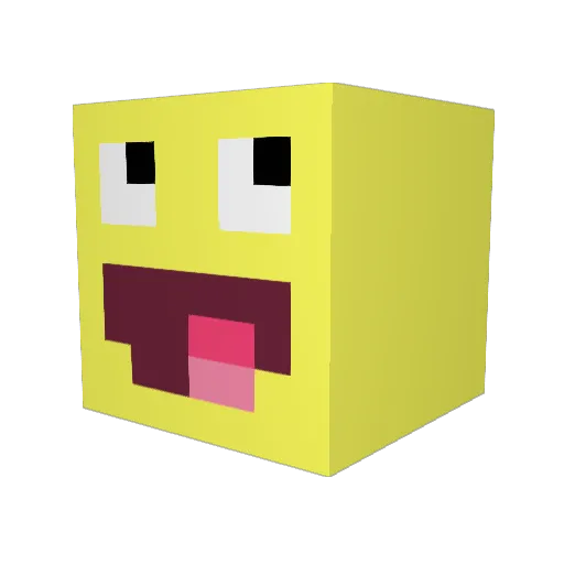 phuzZe Minecraft avatar head, 3D render