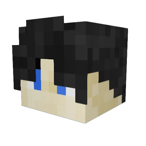 phvnkr Minecraft avatar head, 3D render