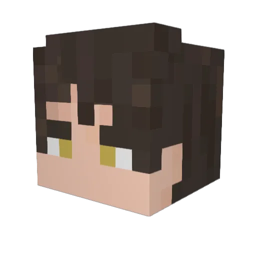 phwqhell Minecraft avatar head, 3D render