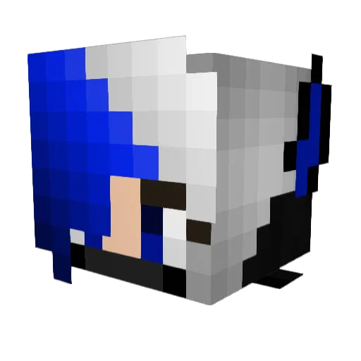 phxdragongirl Minecraft avatar head, 3D render