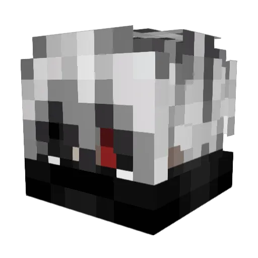 phxntym Minecraft avatar head, 3D render